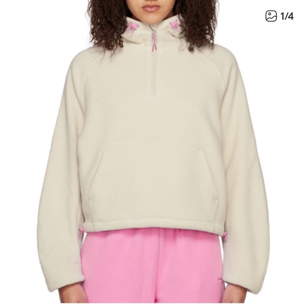 Outdoor Voices Primo Fleece with Pink Lined Hood